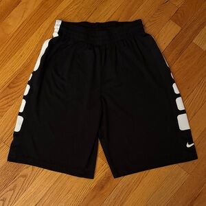 Nike Dri-fit Black Shorts with White Side Panels